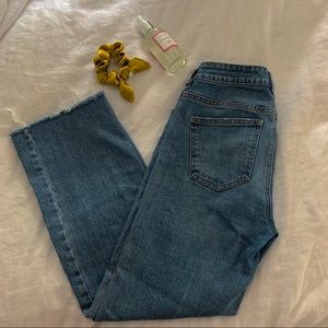 Pacsun High Rise Crop Kick Jeans